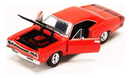 Motormax 1969 Dodge Coronet Super Bee Rojo Modelo De Coche A