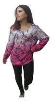 Comprar Blusa Fibrana ,degradee,con Bordado De Strass Y Lentej,t L
