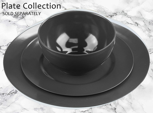 Platos Set Redonda Melamina 6 Pzs 21.6 Cms Aperitivo