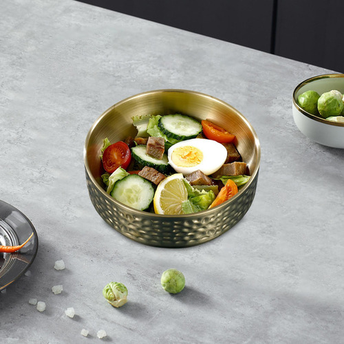 Cuenco Dorado Para Ensalada De Estilo Coreano, Pequeño