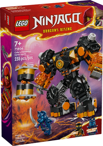 Lego Ninjago Cole's Elemental Earth Mech Codigo 71806 235 Lego Ninjago