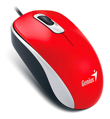 Mouse Usb Optico Genius Dx-110 1000dpi Pc Notebook Rojo