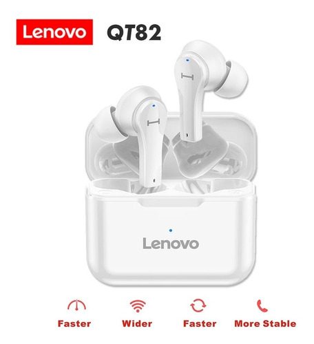 Auriculares Inalambricos In-ear Lenovo Qt82 Blanco Ade