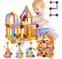 Comprar Juego Bloques Para Armar Magnéticos Barra Magnetic 100 Pieza