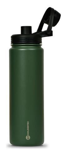Garrafa Térmica Inox 750 Ml Para Bebidas Quentes Ou Frias Co Cor Verde-escuro