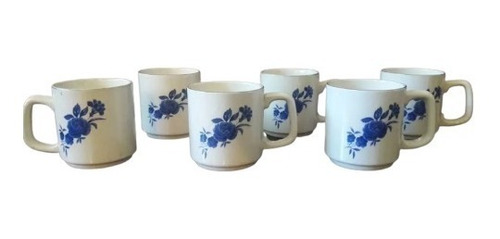 6 Tazas Tipo Mug De Porcelana