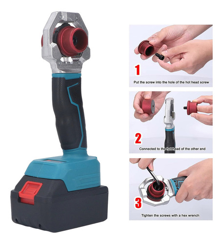 Máquina De Soldar Ppr Pipe Abs Recargable De Agua De Litio D