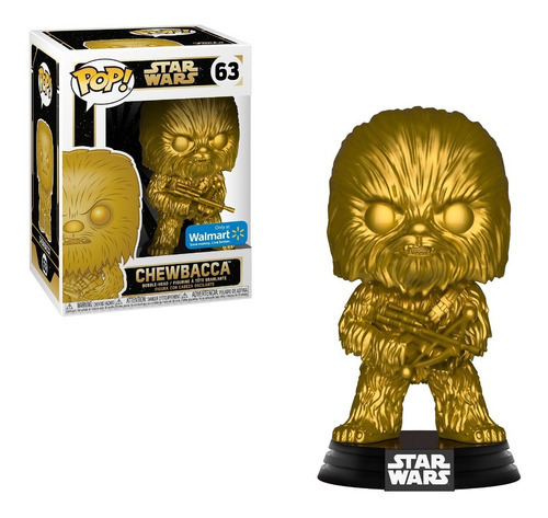 Funko Pop Star Wars Chewbacca 63 Dorado Cabeza Oscilante