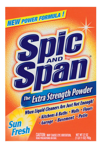 Spic And Span Cleaner, Dosis De Formula Original, Caja De 27