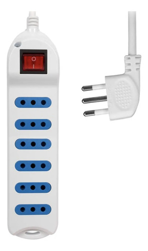 Alargador Stanford 6 Tomas 3m Blanco Interruptor 10a