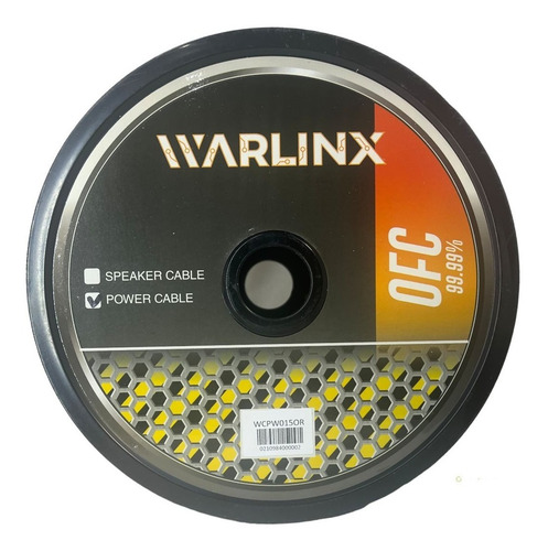 Cable Corriente Cobre 15mtcal0 Orange Ofc Warlinx Wcpw015or