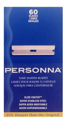 Personna - Cuchillas Para Moldear El Cabello, 60 Unidades