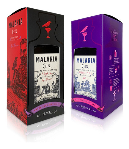 Estuches Premium Malaria Gin Original + Malaria Gin Black