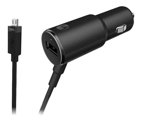 Cargador Para Auto Motorola 25w Usb Negro