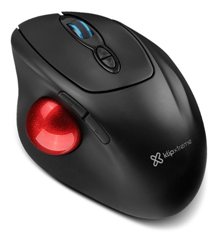 Mouse trackball inalámbrico Klip Xtreme  Ergo Ball KMW-800 negro y rojo
