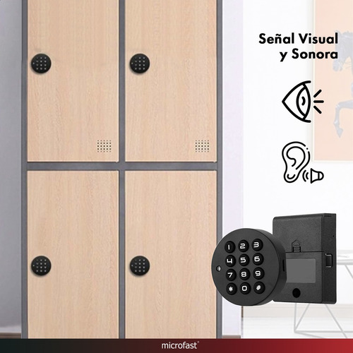 Imagen 6 de 9 de Cerradura Inteligente Clave Cajón Gabinete Programable Pilas