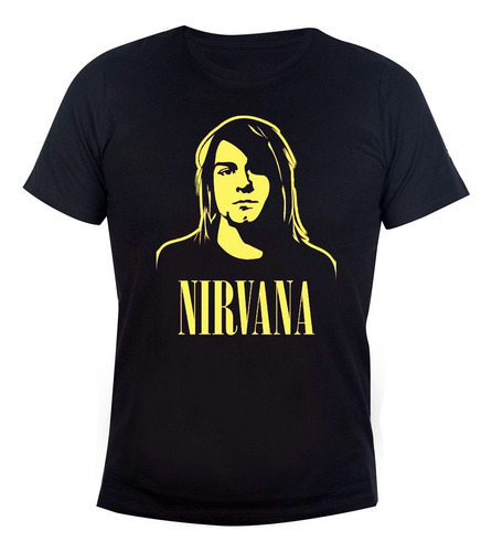 Remera Algodón Nirvana Kurt Cobain