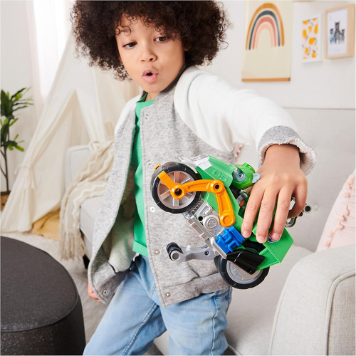 Motocicleta Moto Pups Paw Patrol Con Figura De Rocky