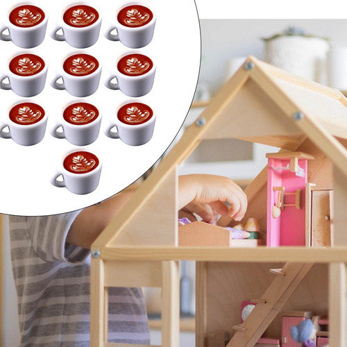 2 Conjunto De 10 Accesorios De Café Para Patrón De Hojas