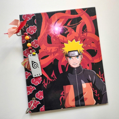 Carpeta Nº3 Naruto 1 - Personalizada C/nombre + Adorno