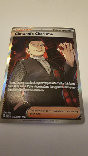Pokemon Card Game Giovanni's Charisma 151