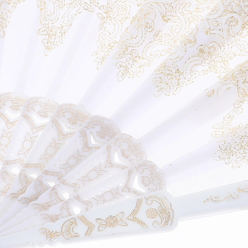 Ventilador De Mano Plegable Grande Con Estampado De Estilo C