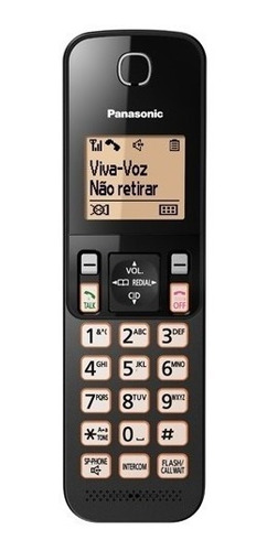 Teléfono inalámbrico Panasonic KX-TGC350Lbb negro con identificación