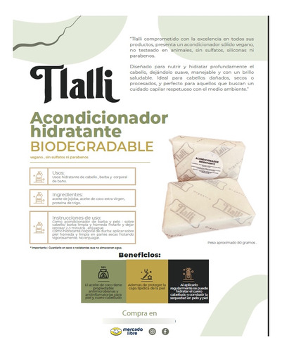 Acondicionador Sólido Coco Con Karite Y Jabonera - 80g