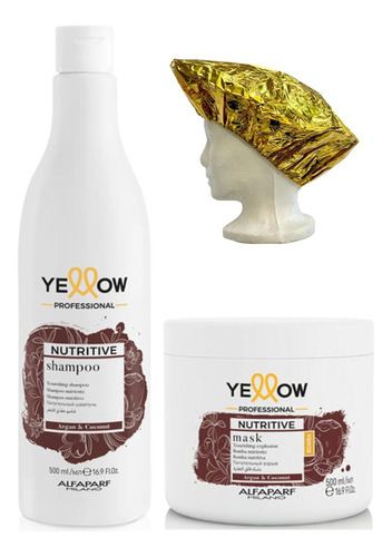 Yellow Nutritive Shampoo Y Mascarilla Cabello Muy Muy Seco