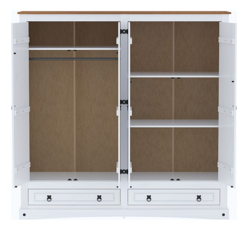 Ropero 4 Puertas Madera Dormitorio Placard Lcm