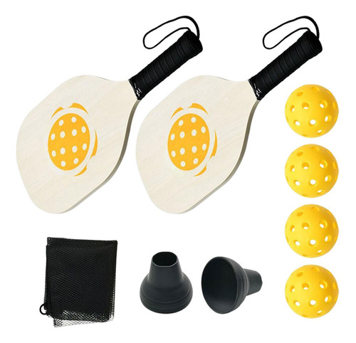 Outdoor Pickleball Paddle Set With 2 Rackets And 1