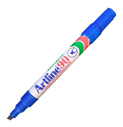 Marcador Permanente Artline Ek90 Azul 5 Mm Punta Cincel