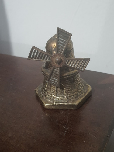 Campana De Molino En Bronce De Colección 