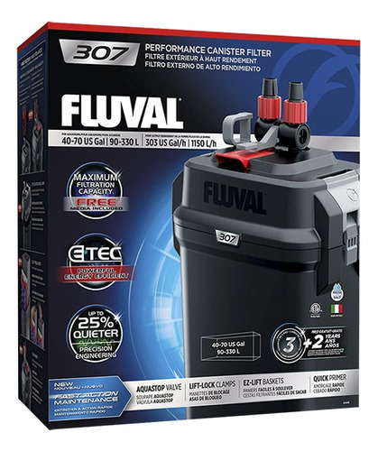 Filtro Fluval 307 Ultra Silencioso Hasta 330l Canister