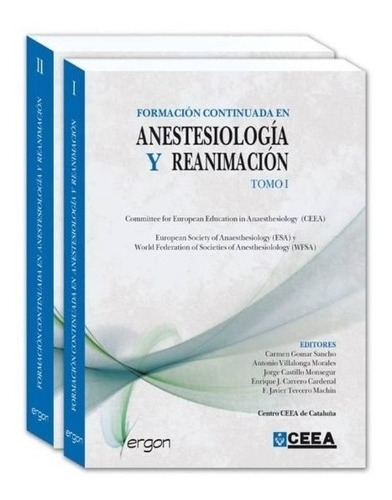 Ceea Anestesiologia Y Reanimacion 2 Vols Ergon