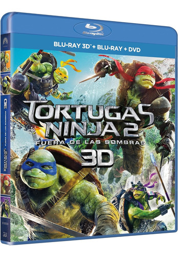 Tortugas Ninja 2 Fuera De Las Sombras Bluray 3d+blu Ray+dvd