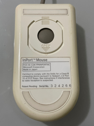Mouse De Bolinha Microsoft - Antigo - Japonês Branco
