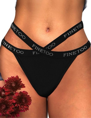 Pack 2 Sexy Calzones Colaless Tanga Baja Cintura