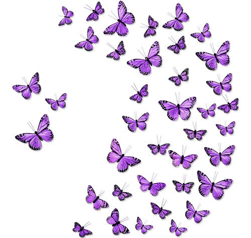 Decoración De Mariposa Monarca De Plumas De Mardi Gras, 3 Ta