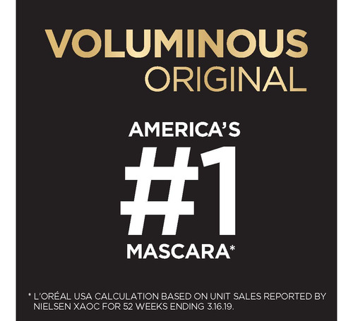 L'oréal Paris Makeup Voluminous Original Mascara, Blackest B