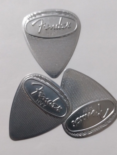 Imagen 4 de 4 de Púa De Guitarra Fender Metalica.