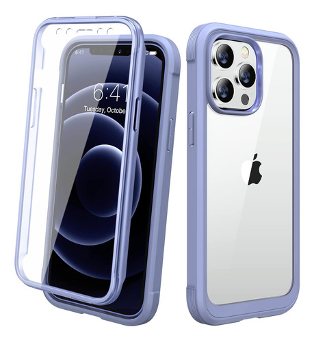 Funda Miracase Para iPhone 12 Pro Max Lavender