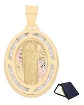 Comprar Medalla Dije San Judas Tadeo Oro Sólido 10k Kilates Zirconias 10k Hombre Bautizo Bebe Niño Niña Cadena Medalla Oro 10k Oro Puro 10k Niña Niño Bebe Mujer Dama Novia Regalo Medallas Religiosas Oro