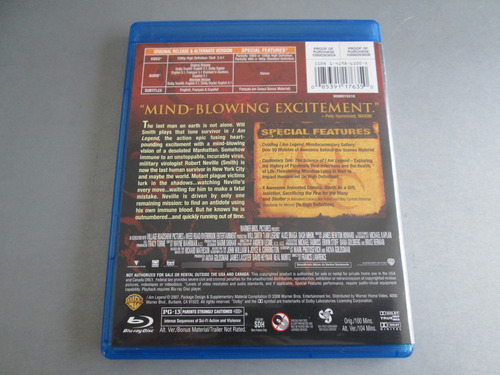 Soy Leyenda - I Am Legend - Will Smith - Zombie - Bluray (Usado)
