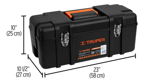 Caja Herramienta Ind. 23'' Truper 11506 Color Negro Negro
