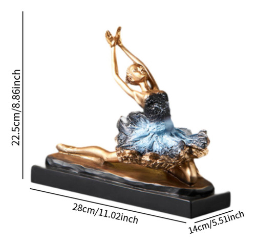 Figura De Adorno De Bailarina De Ballet, Estatua De Estilo D