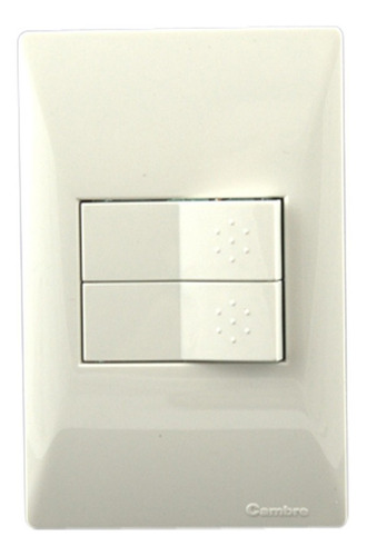 Imagen 1 de 5 de Llave Luz Completa Armada 2 Teclas Siglo Xxii 22 Cambre