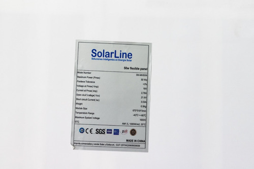 Panel Solar Flexible 50wp 50 Watts P/ Embarcaciones Barcos