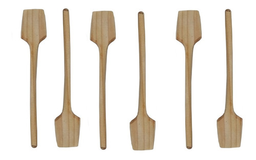 Paq De 6 Palas De Cocina De Madera De 20.5 Cm