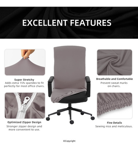 Funda Elástica Universal Para Silla De Escritorio Lavable